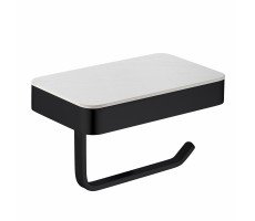 Бумагодержатель с полкой для телефона ABBER Westen AA1730B черный матовый Бумагодержатель с полкой для телефона ABBER Westen AA1730B черный матовый