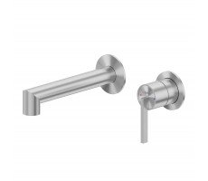 Смеситель ABBER Perfekte 316 AF8A12BST скрытый монтаж для раковины, сталь брашированная 