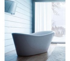 Ванна отдельностоящая композит 170х80 GRUPPO TREESSE Nina V0371 белая глянец Ванна отдельностоящая композит 170х80 GRUPPO TREESSE Nina V0371 белая глянец