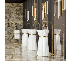 Раковина напольная Oasis Plisse 0PLSXXX09544003 (0PI440CEOR) Белый 