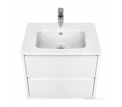 Тумба под раковину Aquaton Римини 60 белый глянец 1A226601RN010 NEW 