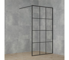 Душевая перегородка 100x195 рисунок решетка PAINI-WalkIN100G 