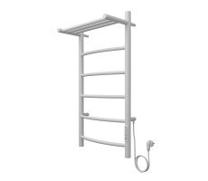 Полотенцесушитель электрический AZARIO VERONA 400/800 5 секций, с полкой, диммер справа, белый AZ04848PW Полотенцесушитель электрический AZARIO VERONA 400/800 5 секций, с полкой, диммер справа, белый AZ04848PW