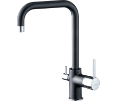 Смеситель для кухни Rivelato Tovel Г-обр. с краном питьевой воды D-35ммcromo 9025208 antracite cromo Смеситель для кухни Rivelato Tovel Г-обр. с краном питьевой воды D-35ммcromo 9025208 antracite cromo