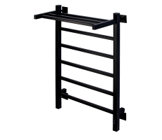 Полотенцесушитель электрический Comfysan Marte-K EC-6 80/50 с полкой, черный Полотенцесушитель электрический Comfysan Marte-K EC-6 80/50 с полкой, черный