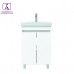 Тумба под раковину Onika Милтон Квадро 55 напольная, белая, разборная (ум.Визит 55) 105562 