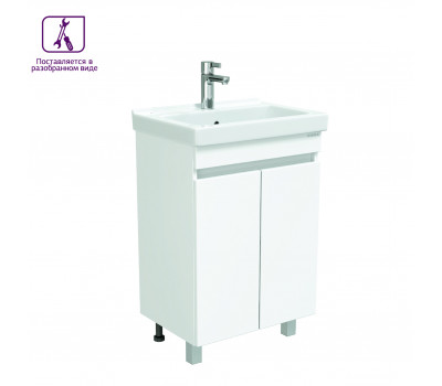 Тумба Onika Милтон Квадро 55 напольная, белая, разборная (ум.Визит 55) 105562 
