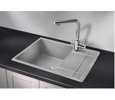 Кухонная мойка GRANULA 6501, АЛЮМИНИУМ, кварц 