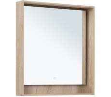 Зеркало Aquanet Милан 80 дуб светлый 00336405 