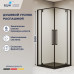 Душевой уголок с распашными дверями на петлях - RGW SV-33B 900x900 06323399-14 Черный 