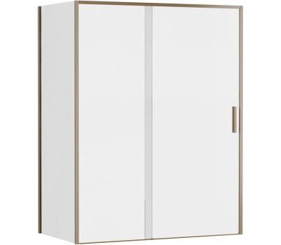 Душевой уголок Aquanet Pleasure Evo 150x80 AE65-150x80-GBT профиль золото-никель браш, прозрачное стекло 