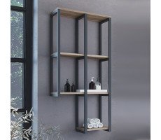 Стеллаж подвесной Comforty Порто-50 дуб дымчатый Стеллаж подвесной Comforty Порто-50 дуб дымчатый