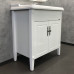 Тумба-умывальник Comforty Палермо-80 белый глянец с раковиной Comforty 3380 