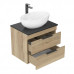 Тумба под раковину Onika Легран 60 подвесная, дуб галифакс, под столешницу 106162 