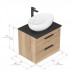 Тумба под раковину Onika Легран 60 подвесная, дуб галифакс, под столешницу 106162 