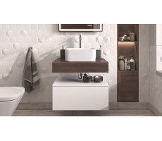 Тумба подвесная Velvex Unit 60, выс. 27, выдв. ящик, белый матовый tp.UNI.60.1Y белый матовый  