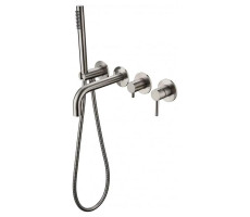 Смеситель для ванны встраиваемый Grocenberg GB5070NK, никель 