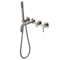 Смеситель для ванны встраиваемый Grocenberg GB5070NK, никель 