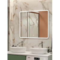 Зеркало для ванной с подсветкой Uperwood Foster 90х80 см, сенсор/антизапотевание 291020580 