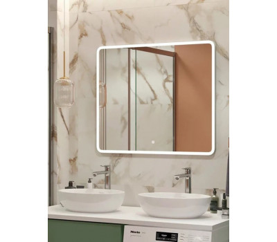 Зеркало для ванной с подсветкой Uperwood Foster 90х80 см, сенсор/антизапотевание 291020580 