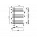 Полотенцесушитель водяной Ravak форма лесенка 79.6х51.6, цвет Хром X04000083671 
