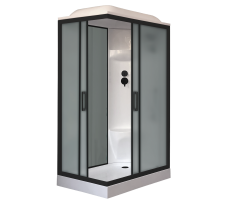 Душевая кабина Royal Bath RB 8120HP6-GC-BL (серое/матовое) правая Душевая кабина Royal Bath RB 8120HP6-GC-BL (серое/матовое) правая