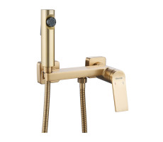 Гигиенический душ со смесителем Shevanik S4105G-1, золотой сатин