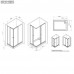 Душевое ограждение 100x80 см, без поддона AM.PM Sunny W87G-403-10080-BT  