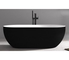 Акриловая ванна ABBER AB9241MB черная матовая 