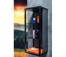 Пенал Armadi Art LOFT низкий антрацит, полки стекло 895-A 