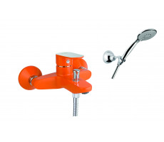 Смеситель для ванны Fiore KEVON CHIC 81OX8150, хром/оранжевый