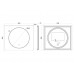 Зеркало c подсветкой, 900x800 UNI-FLOW M639 900*800 