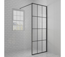 Душевая перегородка 80x195 рисунок решетка PAINI-WalkIN80G 