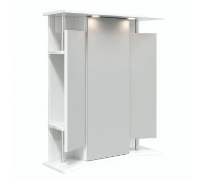 Шкаф-зеркало Onika Валерия 65 белый, правый, с подсветкой 206505 Шкаф-зеркало Onika Валерия 65 белый, правый, с подсветкой 206505