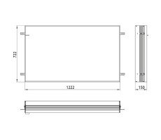 Встраиваемая рама для зеркального шкафа Emco Asis 9497 000 13  