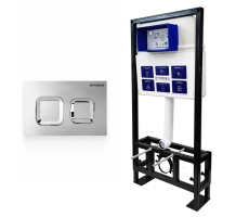 Инсталляция BETTOSERB Sava Free Standing+клавиша смыва SMART хром глянец (SFS40006473) 