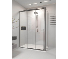 Душевой угол раздвижной Veconi Premium Ptato 300 SP GR-L, 1400х800x2000, брашированный графит PR3/L-SP-14080-01-GR-C4 