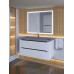 Тумба с раковиной для ванной подвесная Uperwood Tanos-Classic Quartz 100х45х55 см, белая графит/бетон 3930421703 Тумба с раковиной для ванной подвесная Uperwood Tanos-Classic Quartz 100х45х55 см, белая графит/бетон 3930421703
