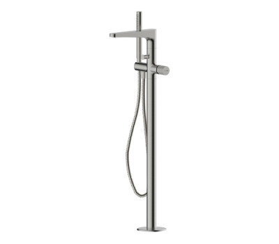 Смеситель напольный для ванны WasserKRAFT Tauber 6421 никель 