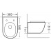 Унитаз подвесной Aquanet Rimless Cetus-W BL-102N-WHT 