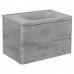 База под раковину Vincea Vico 800 подвесная, 2 выкатных ящика soft close, Beton 