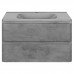 База под раковину Vincea Vico 800 подвесная, 2 выкатных ящика soft close, Beton 