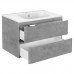База под раковину Vincea Vico 800 подвесная, 2 выкатных ящика soft close, Beton 