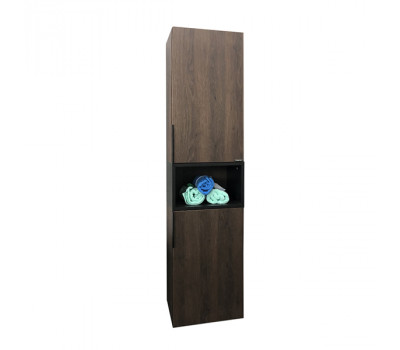 Шкаф-колонна Comforty Франкфурт-40 дуб шоколадно-коричневый 
