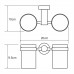 Стакан WasserKRAFT Donau K-9400 9428D Хром 