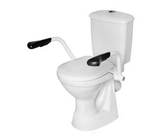 Унитаз-компакт Оскольская керамика Персона Премиум с двойным опорным поручнем, сиденье полипропилен, белый 42301120005 