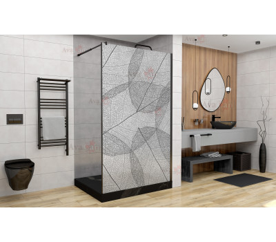 Душевая перегородка AvaCan MB110 MT черный 