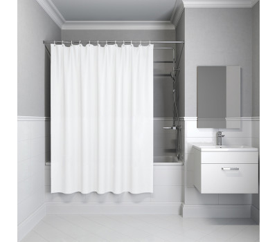 Штора IDDIS для ванной 200x180 см белый PE P02PE18i11 Штора IDDIS для ванной 200x180 см белый PE P02PE18i11