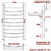 Полотенцесушитель Электрический Ника ARC ЛД ВП 120/50 левый тэн хром 