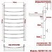 Полотенцесушитель Электрический Ника ARC ЛД ВП 120/50 левый тэн хром 